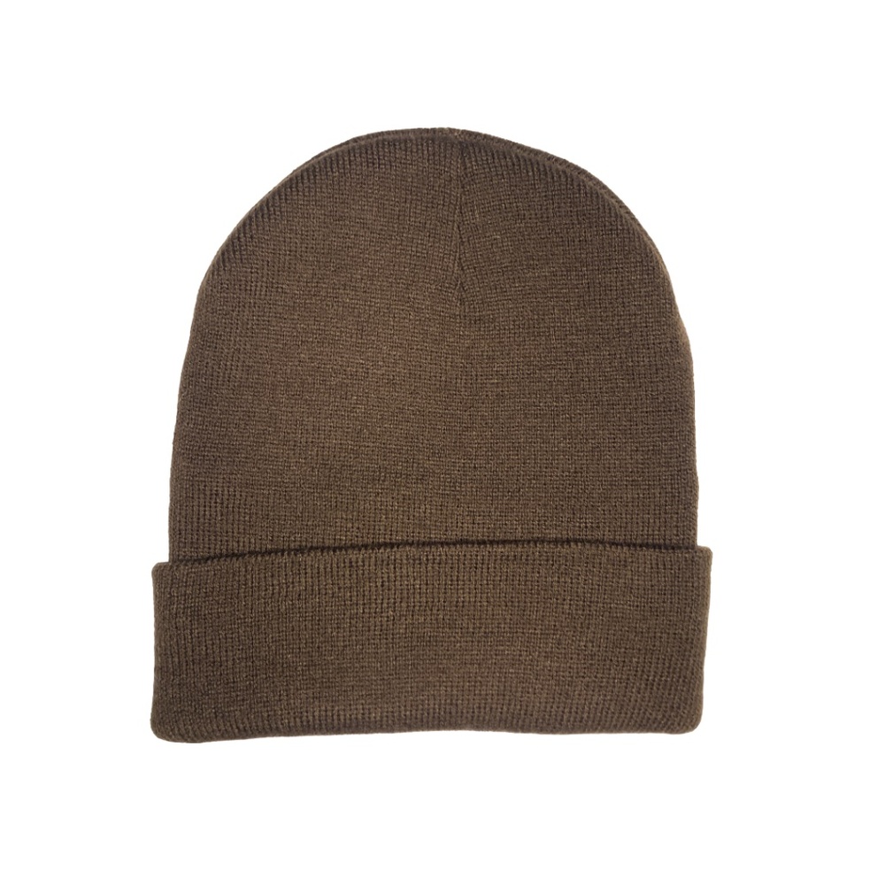 Unisex Brown Beanie Hat